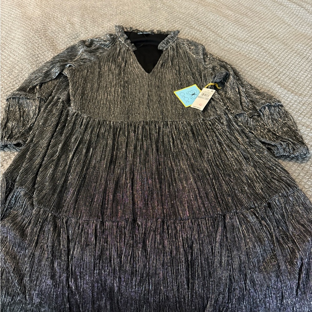 CeCe Metallic Glam Dress